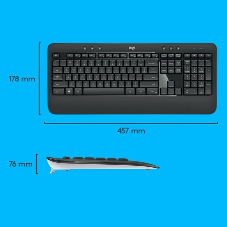 Tastiera e Mouse Logitech 920-008685 Nero Qwerty US