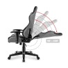 Sedia Gaming Huzaro HZ-Ranger 6.0 Grey Mesh Nero/Grigio