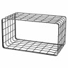 Contenitore per Sistemare Multiuso Inde Nero 34 x 19 x 18 cm Griglia (2 Unità)