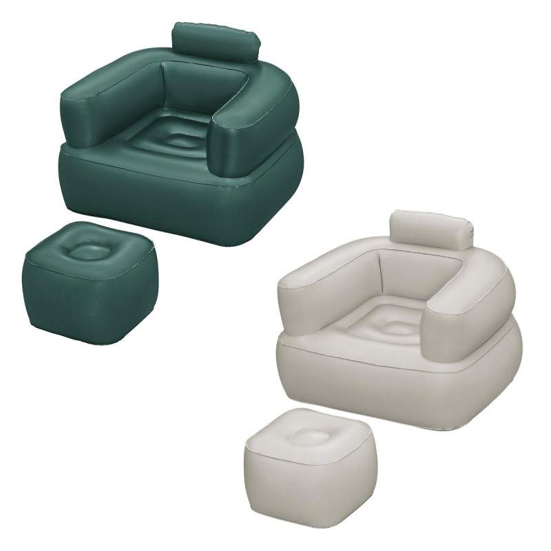 Bestway Sillon Gonfiabile con Reposapiedi Colore Assortito 107x99x80/48x48x36 cm Bestway Sillon Gonfiabile con Reposapiedi Colore Assortito 107x99x80/48x48x36 cm
