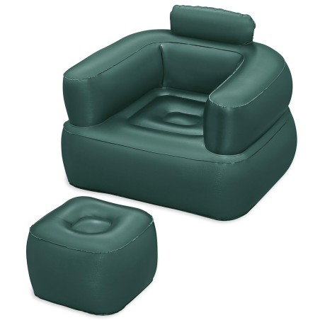 Bestway Sillon Gonfiabile con Reposapiedi Colore Assortito 107x99x80/48x48x36 cm