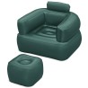 Bestway Sillon Gonfiabile con Reposapiedi Colore Assortito 107x99x80/48x48x36 cm