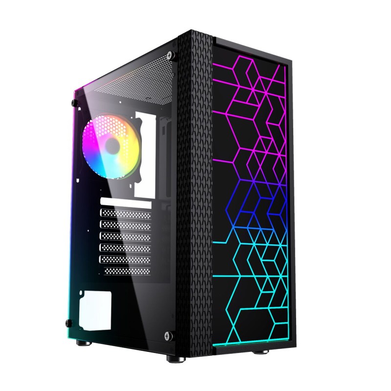 Case computer desktop ATX GEMBIRD Fornax 2500 ARGB Nero Multicolore Case computer desktop ATX GEMBIRD Fornax 2500 ARGB Nero Multicolore
