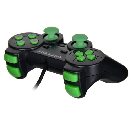 Controller Gaming Esperanza EGG107G USB 2.0 Nero Verde PC PlayStation 3