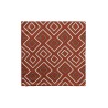 Fodera per cuscino DKD Home Decor Terracotta Geometrico 50 x 1 x 50 cm