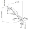 Supporto da Tavolo per Schermo ART L-11GD ART 27" 13" 1 x 4,6 x 2,1 cm