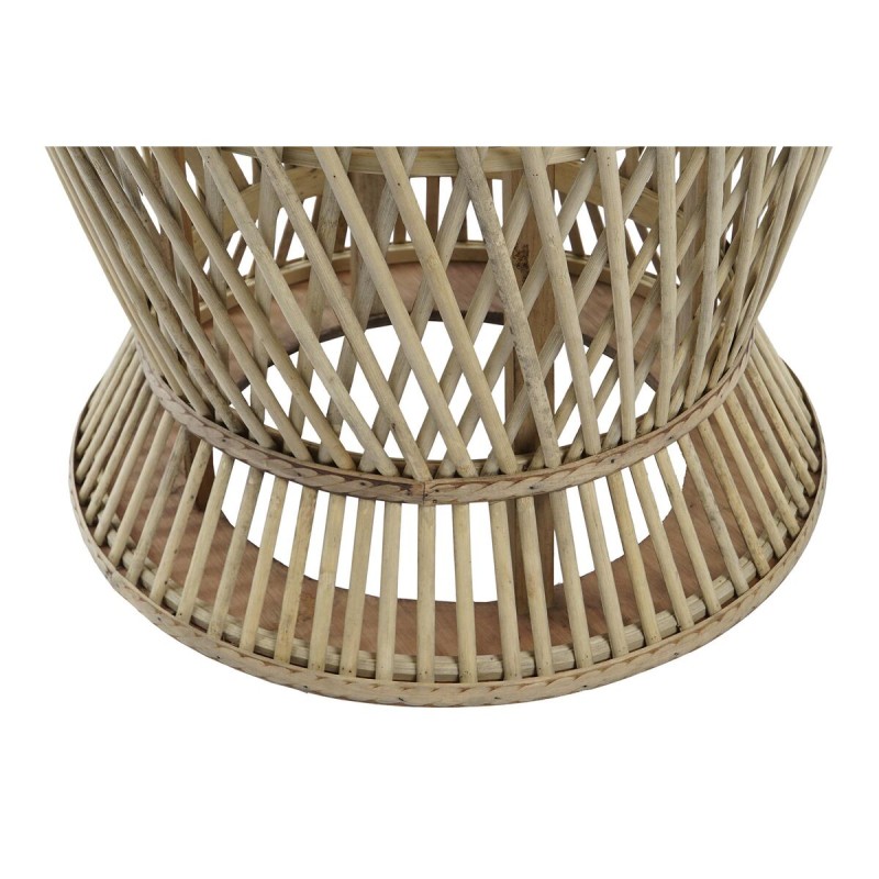 Tavolo aggiuntivo DKD Home Decor Marrone Chiaro Bambù 60 x 60 x 52 cm