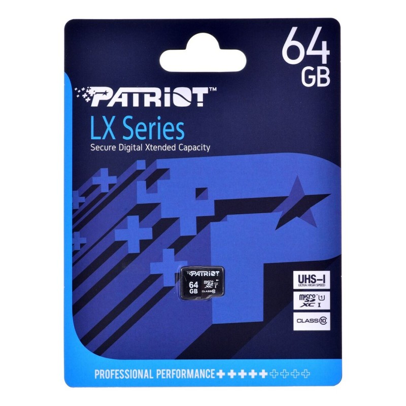 Scheda Micro SD Patriot Memory PSF64GMDC10 64 GB Scheda Micro SD Patriot Memory PSF64GMDC10 64 GB