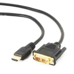Cavo HDMI a DVI GEMBIRD 1.8m, HDMI/DVI, M/M 1,8 m Nero 1,8 m