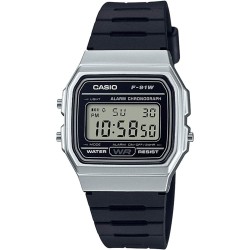 Orologio Unisex Casio F-91 BIO RESIN STRAP - SILVER (Ø 35 mm)