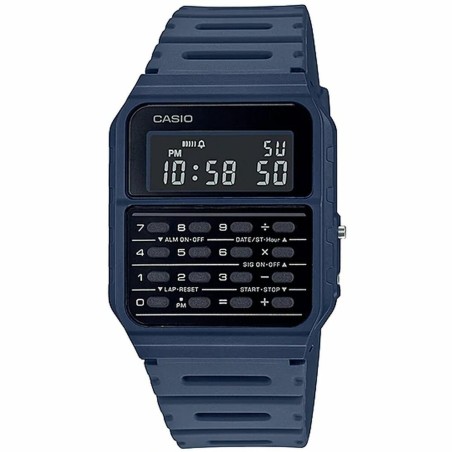 Orologio Unisex Casio CALCULATOR Azzurro Nero (Ø 35 mm)