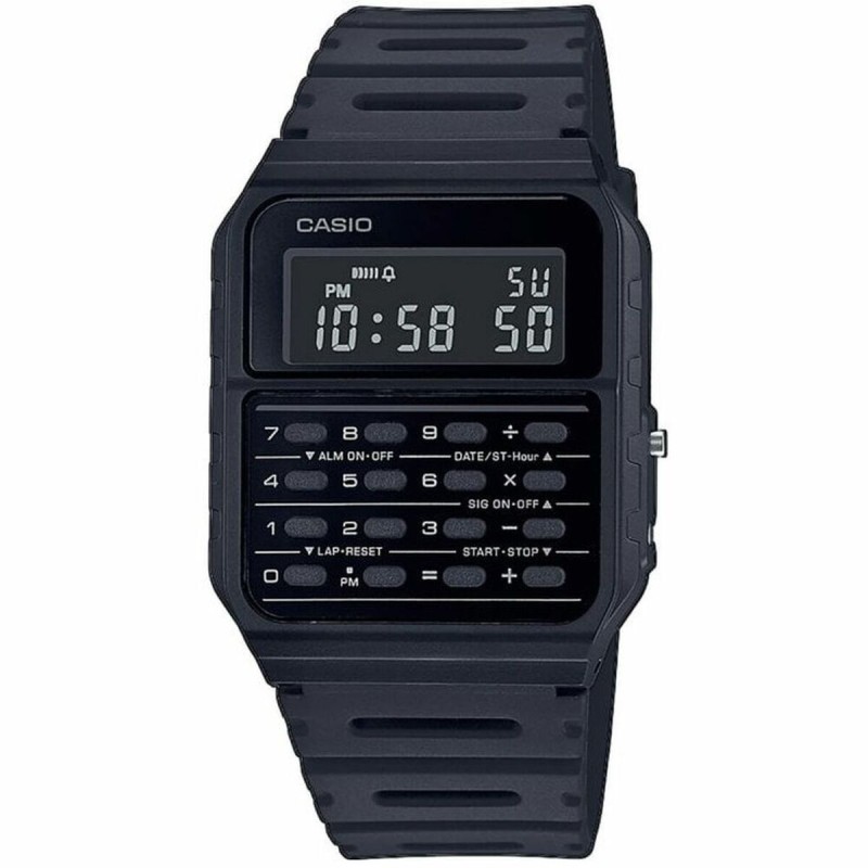 Orologio Unisex Casio CALCULATOR Nero Orologio Unisex Casio CALCULATOR Nero