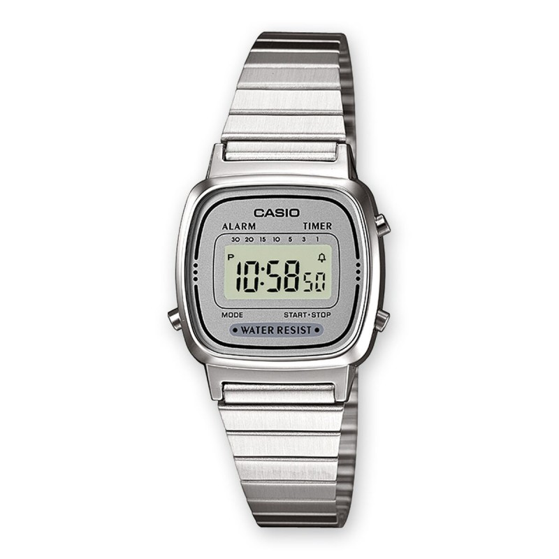 Orologio Unisex Casio LA670WEA-7EF Grigio Argentato (Ø 25 mm) Orologio Unisex Casio LA670WEA-7EF Grigio Argentato (Ø 25 mm)