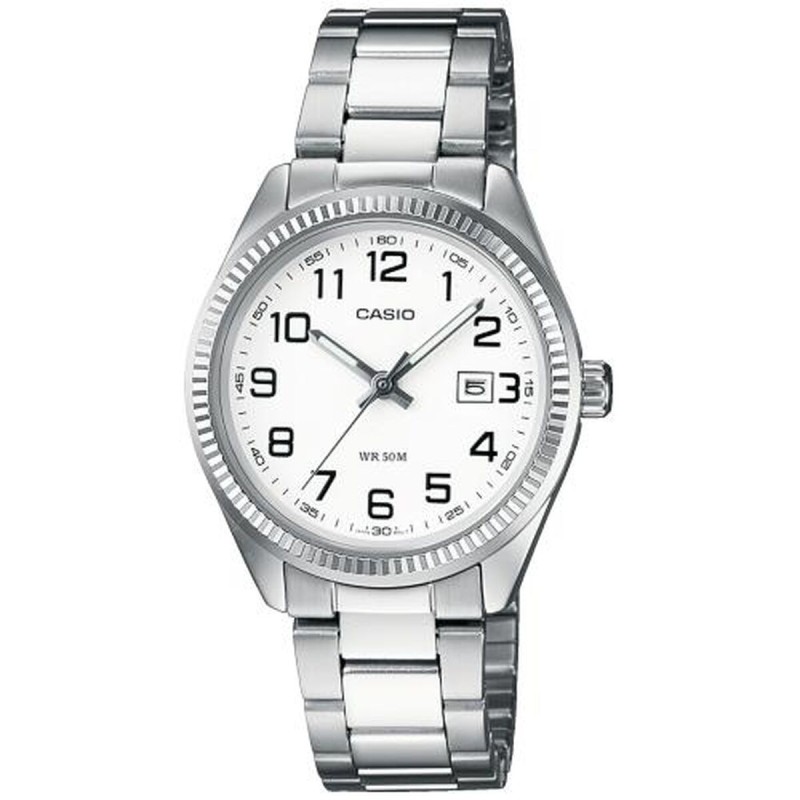 Orologio Unisex Casio LADY DATE - WHITE, ARAB NUMBER INDEXES Bianco Argentato (Ø 30 mm) Orologio Unisex Casio LADY DATE - WHITE, ARAB NUMBER INDEXES Bianco Argentato (Ø 30 mm)