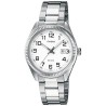 Orologio Unisex Casio LADY DATE - WHITE, ARAB NUMBER INDEXES Bianco Argentato (Ø 30 mm)