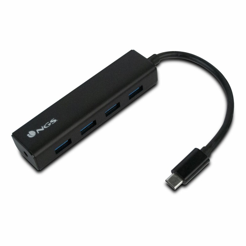 Hub USB 4 Porte NGS WONDERHUB4 Nero 5 Gbps Hub USB 4 Porte NGS WONDERHUB4 Nero 5 Gbps