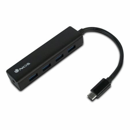 Hub USB 4 Porte NGS WONDERHUB4 Nero 5 Gbps