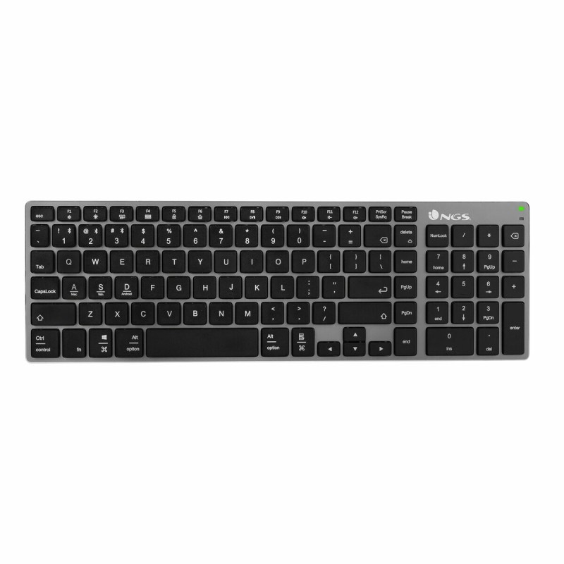 Tastiera NGS FORTUNE-BT ESPAÑOL Grigio Qwerty in Spagnolo Tastiera NGS FORTUNE-BT ESPAÑOL Grigio Qwerty in Spagnolo