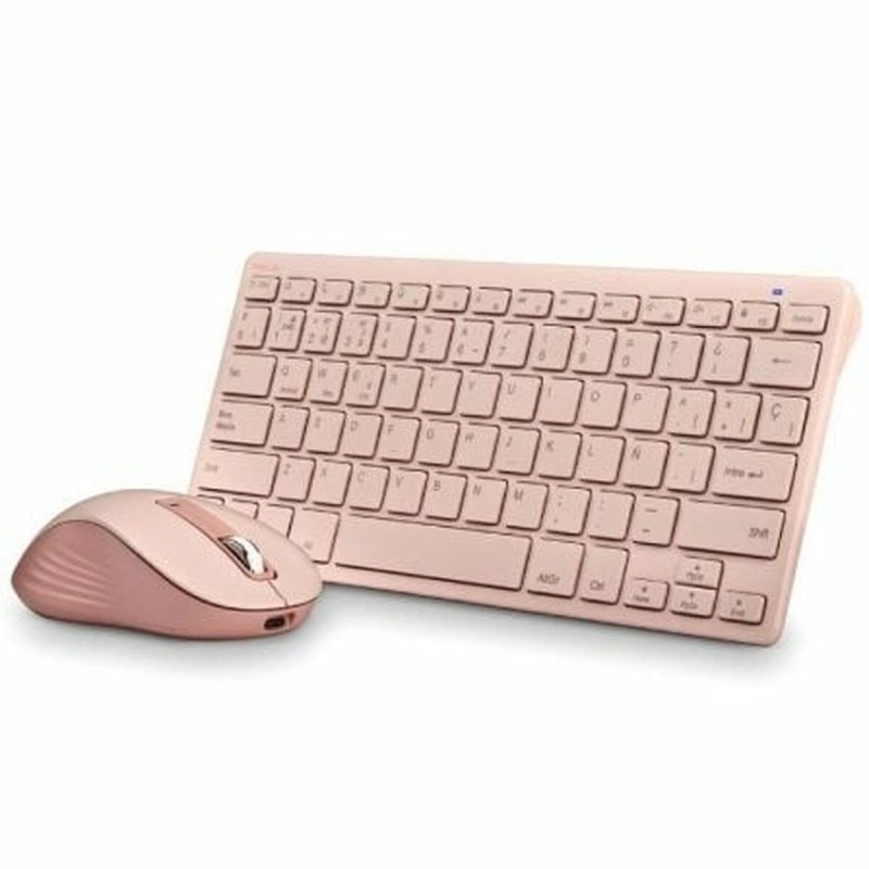 Tastiera e Mouse NGS FANTASYKITPINK Qwerty in Spagnolo Rosa Tastiera e Mouse NGS FANTASYKITPINK Qwerty in Spagnolo Rosa