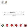 Ghirlanda di Luci LED EDM 71253 Easy-Connect Multicolore 4 m