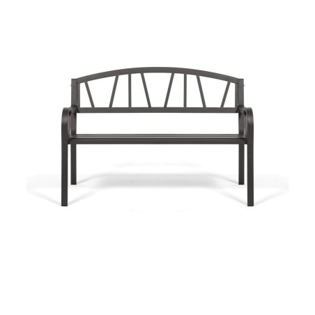 Panca con Schienale Antracite Ferro (123 X 53 X 86 cm)