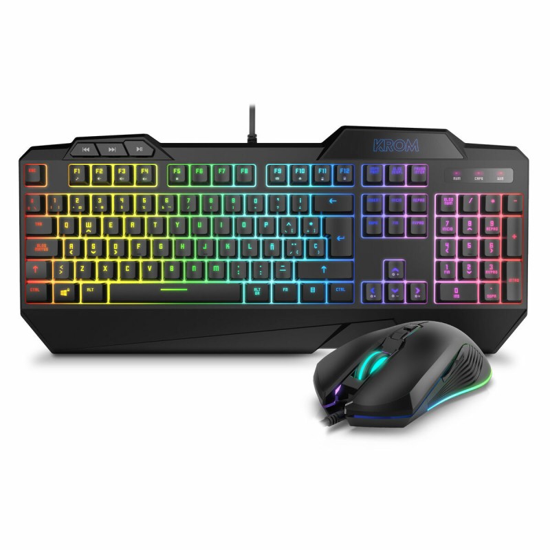 Tastiera e Mouse Gaming Krom NXKROMKRSHRSP Nero Tastiera e Mouse Gaming Krom NXKROMKRSHRSP Nero