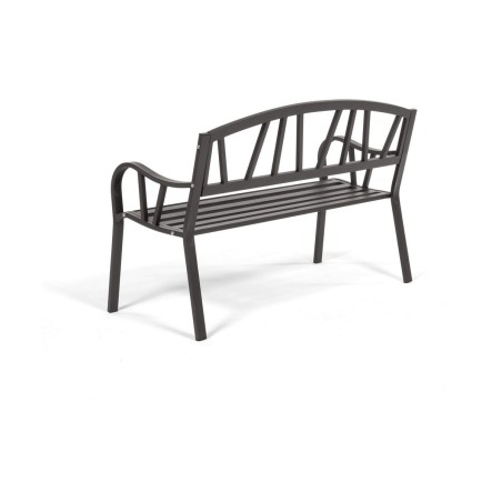 Panca con Schienale Antracite Ferro (123 X 53 X 86 cm)