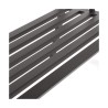 Panca con Schienale Antracite Ferro (123 X 53 X 86 cm)