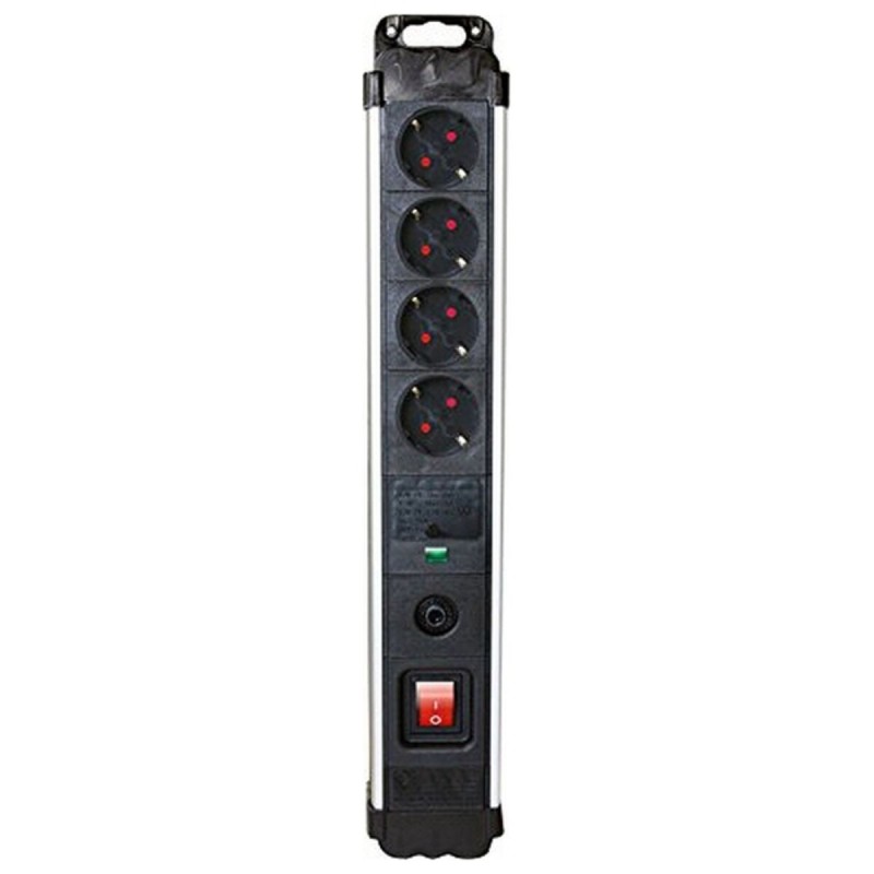 Multipresa con 4 Prese con Interruttore Silver Electronics 49644 3680W Nero Multipresa con 4 Prese con Interruttore Silver Electronics 49644 3680W Nero