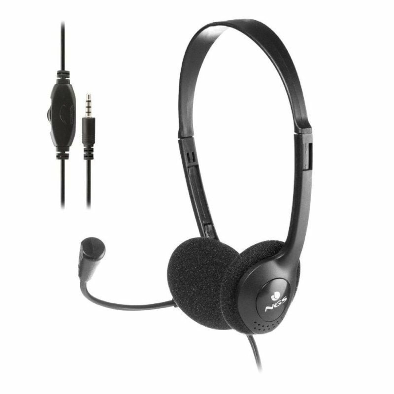 Auricolari con Microfono NGS MS103MAX Nero Auricolari con Microfono NGS MS103MAX Nero