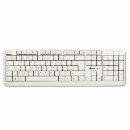 Tastiera NGS Spike Bianco Qwerty in Spagnolo