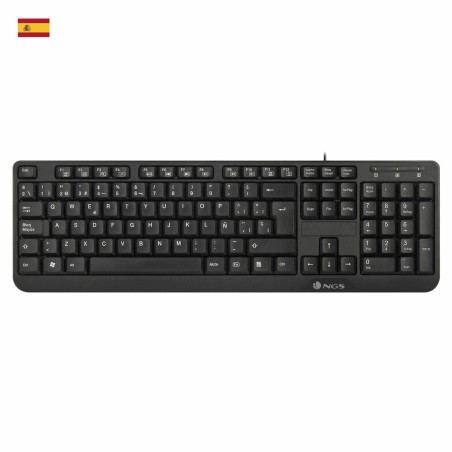 Tastiera NGS NGS-KEYBOARD-0344 Nero