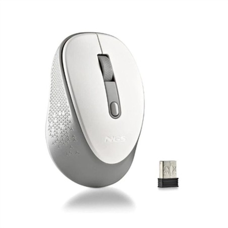 Mouse NGS DEWWHITE Bianco 1600 dpi (1 Unità)