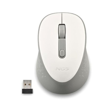 Mouse NGS DEWWHITE Bianco 1600 dpi (1 Unità)
