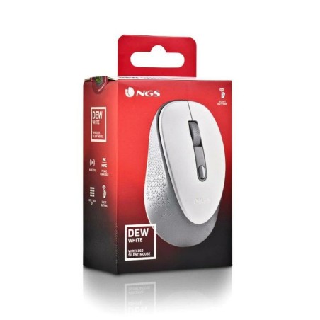 Mouse NGS DEWWHITE Bianco 1600 dpi (1 Unità)