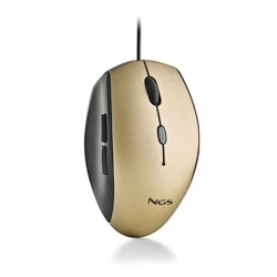 Mouse NGS MOTHGOLD 1600 dpi Dorato (1 Unità)
