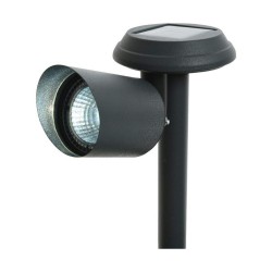 Picchetto solare da giardino Lumineo Alluminio Nero LED 3 Lm