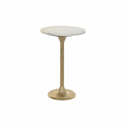 Tavolino Aggiuntivo DKD Home Decor Bianco Dorato 40 x 40 x 61 cm