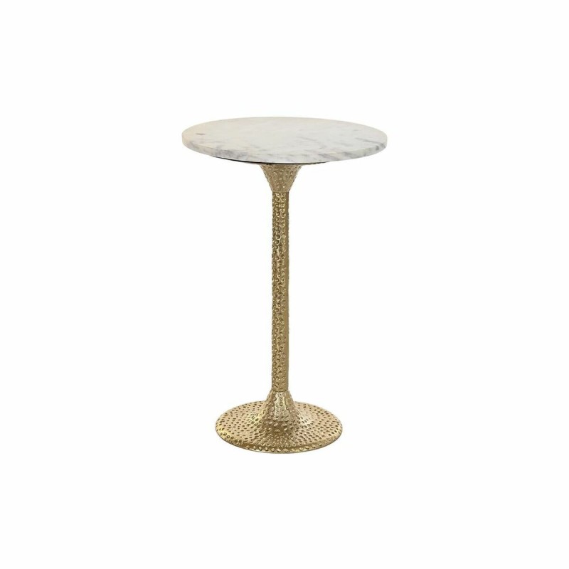 Tavolino Aggiuntivo DKD Home Decor Bianco Dorato 40 x 40 x 61 cm Tavolino Aggiuntivo DKD Home Decor Bianco Dorato 40 x 40 x 61 cm
