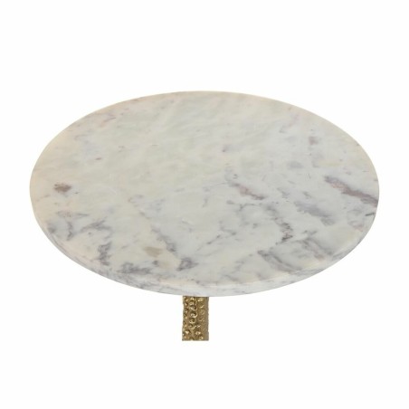 Tavolino Aggiuntivo DKD Home Decor Bianco Dorato 40 x 40 x 61 cm
