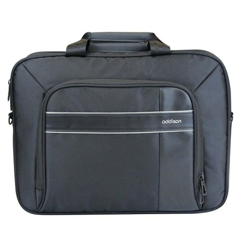 Valigetta per Portatile Addison 301014 Nero Monocromatica 40 x 32 x 9 cm Valigetta per Portatile Addison 301014 Nero Monocromatica 40 x 32 x 9 cm