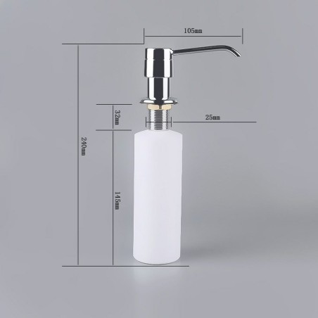 Dispenser di Sapone Pyramis DP-01 028102501 chrom Cromo