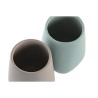 Portaspazzolini da Denti DKD Home Decor Verde Beige Dolomite 8 x 8 x 11 cm (2 Unità)