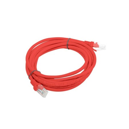 Cavo di Rete Rigido UTP Categoria 5e Lanberg PCU5-20CC-0300-R Rosso 3 m