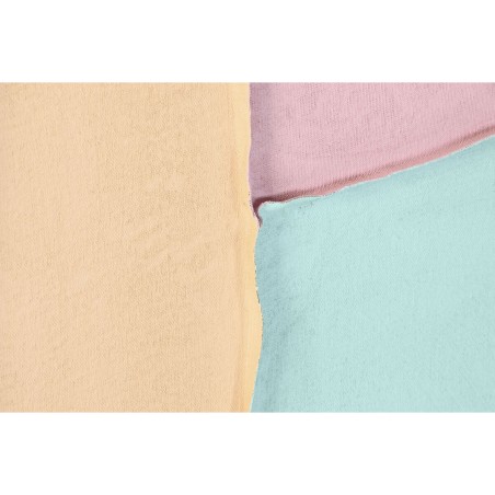 Quadro Home ESPRIT Bianco Rosa Turchese Astratto Città 102 x 4,5 x 102 cm (2 Unità)