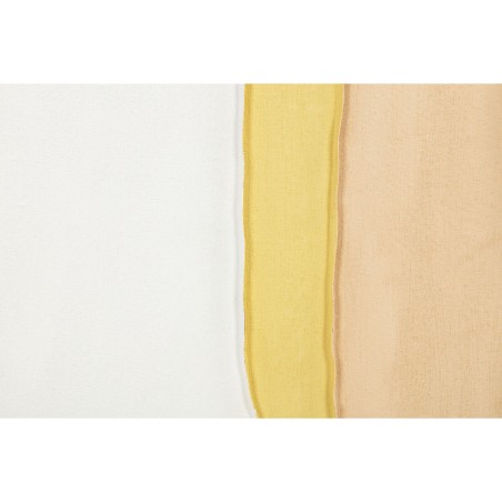 Quadro Home ESPRIT Bianco Rosa Turchese Astratto Città 102 x 4,5 x 102 cm (2 Unità)