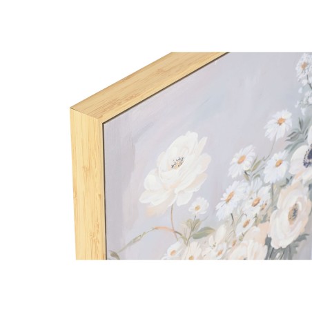 Quadro Home ESPRIT Azzurro Bianco Verde Beige Vaso Shabby Chic 70 x 3,5 x 50 cm (2 Unità)