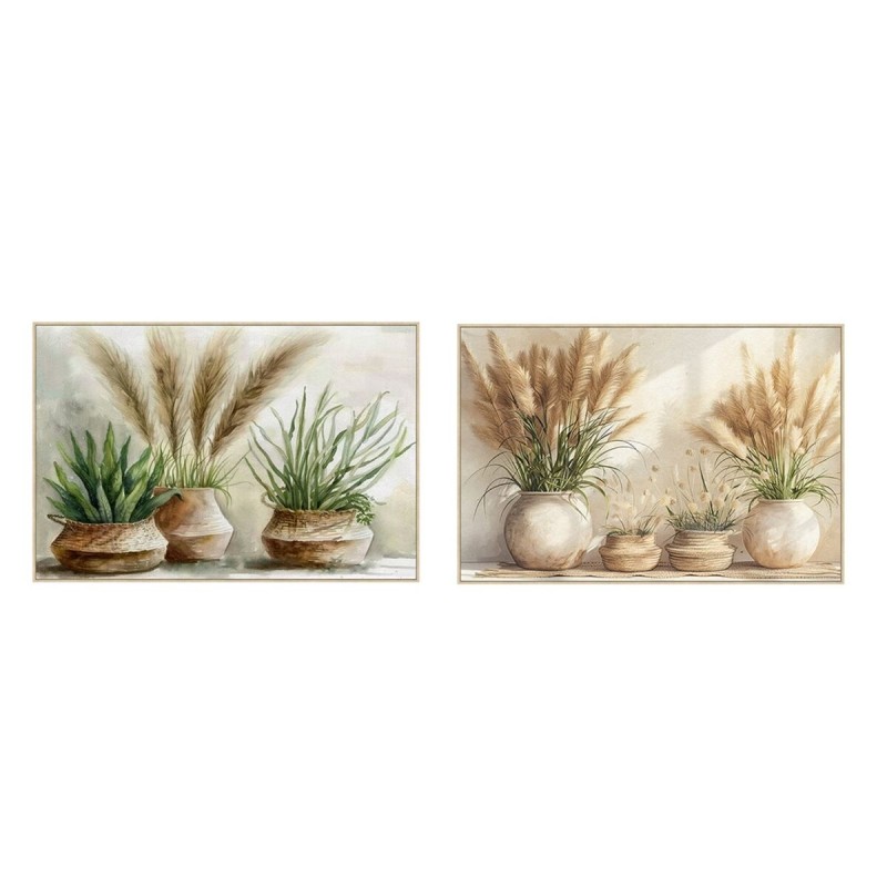 Quadro Home ESPRIT Verde Beige Vaso Cottage 123 x 4,5 x 83 cm (2 Unità) Quadro Home ESPRIT Verde Beige Vaso Cottage 123 x 4,5 x 83 cm (2 Unità)
