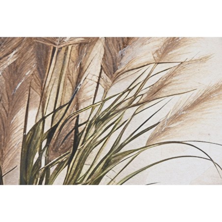 Quadro Home ESPRIT Verde Beige Vaso Cottage 123 x 4,5 x 83 cm (2 Unità)