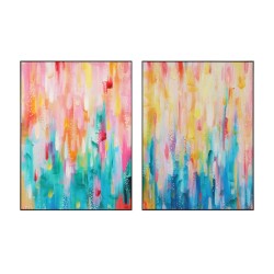 Quadro Home ESPRIT Astratto Moderno 90 x 3,5 x 120 cm (2 Unità)